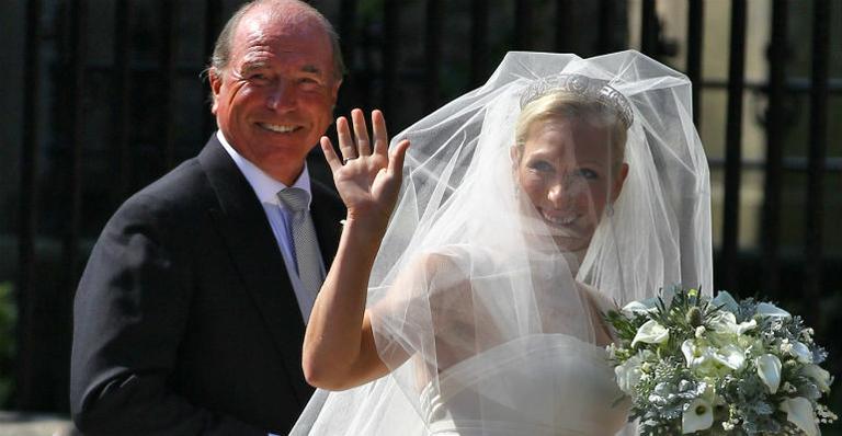 O vestido de noiva de Zara Phillips
