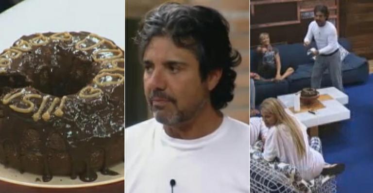 João Kleber ganha bolo de aniversário