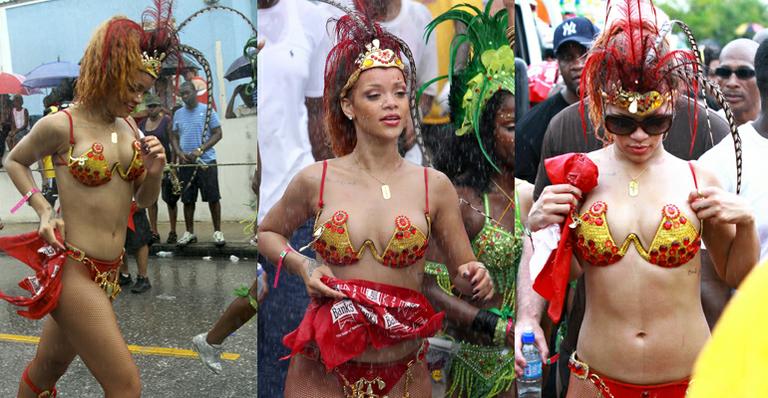 Rihanna é rainha do Carnaval de Barbados