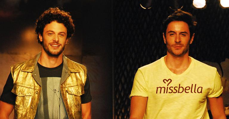 Artistas na catwalk