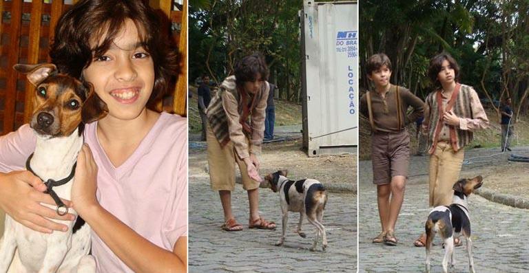 Matheus Costa treina com cachorrinha