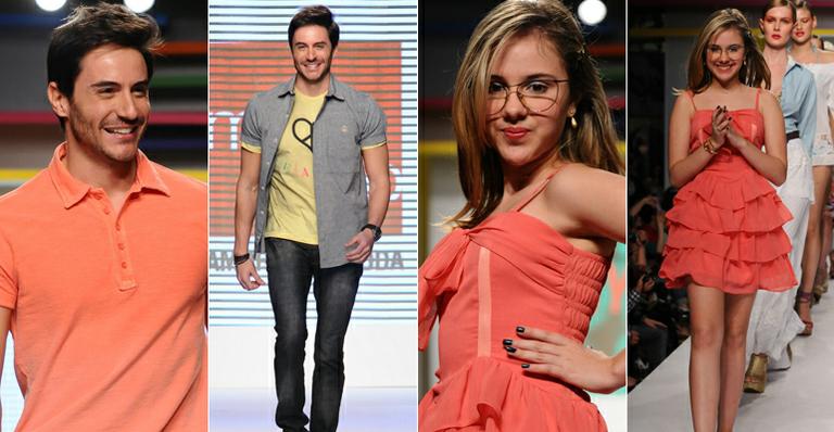 Tozzi e Clara Tiezzi desfilam em SP