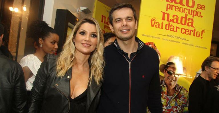 Flávia Alessandra em pré-estreia no Rio