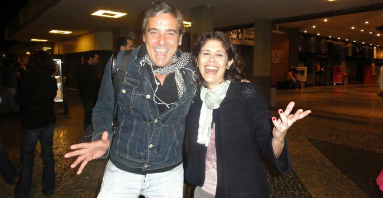 Alexandres Borges e Juliana Martins juntos no teatro