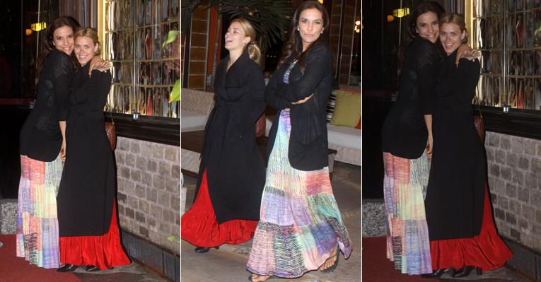 Amigas, Carol e Ivete jantam no Rio