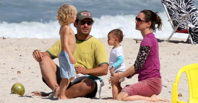 Thiago e Vanessa: superpais de Gael e Cora