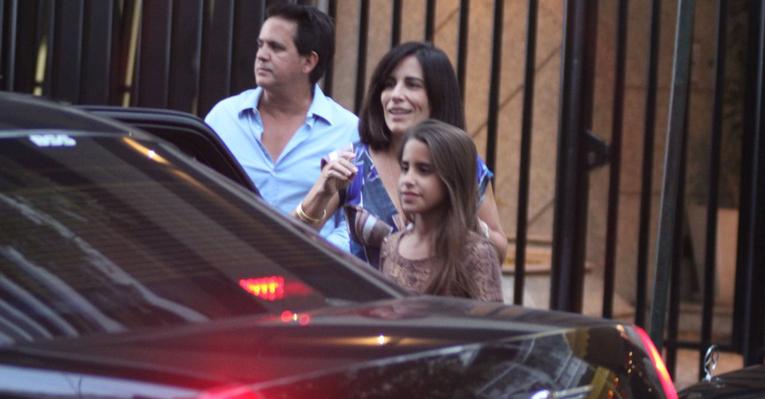 Gloria Pires: almoço em família