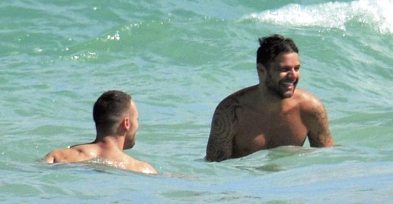 Ricky Martin e Carlos al mare