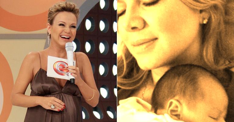 Eliana posta foto com o primeiro filho