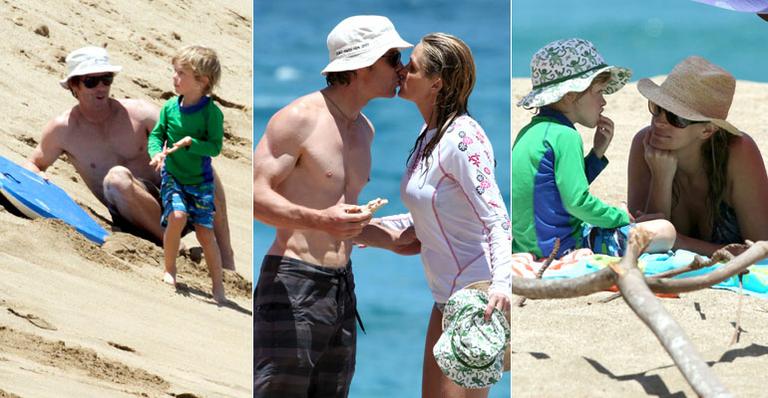 Julia Roberts: diversão em família na praia