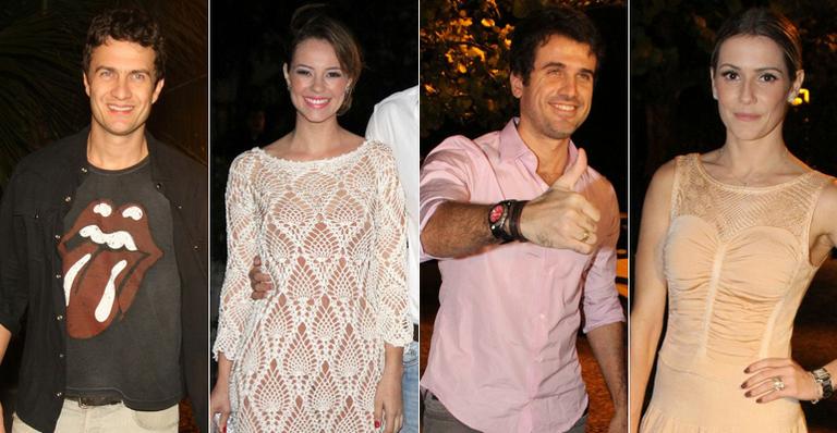 Elenco no último capítulo de novela