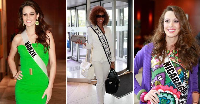 Candidatas ao Miss Universo chegam a SP