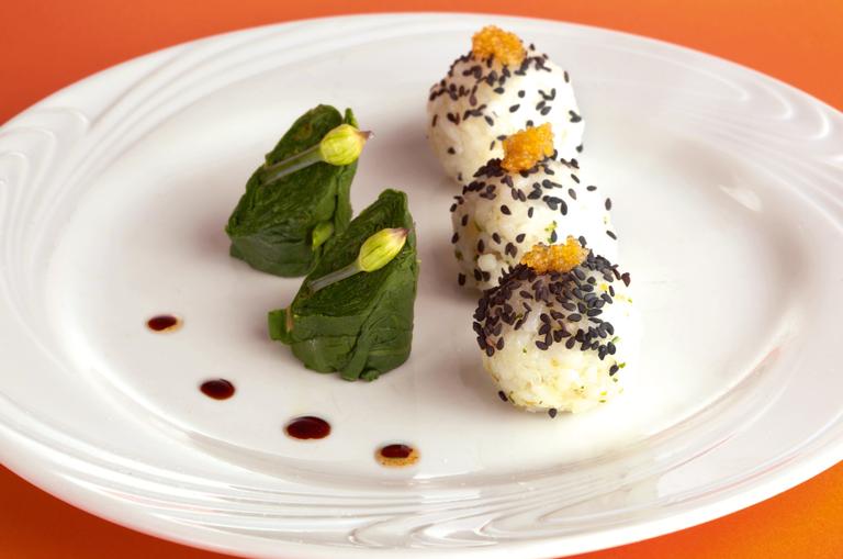 Cozinha Rápida: Bolinho de arroz com espinafre