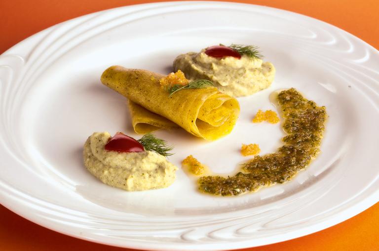 Cozinha Gourmet: Ovo em lâmina ao purê de brócolis