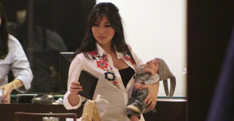 Daniele Suzuki fala sobre o filho Kauai: ‘Engordei depois que ele nasceu’