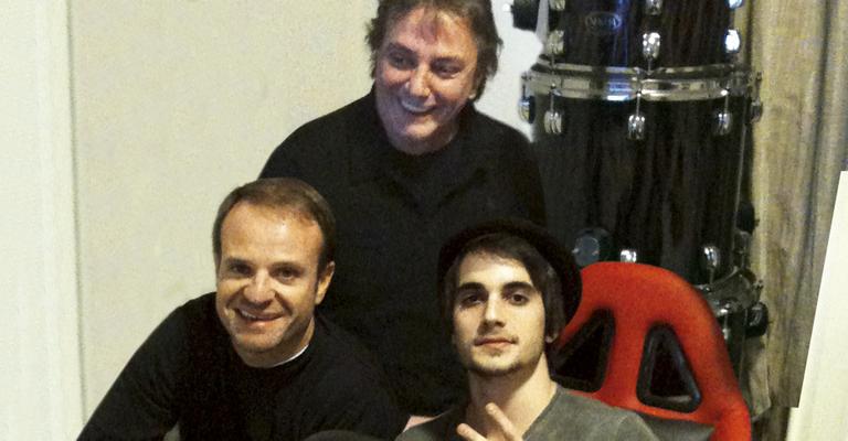 Fábio Jr. e Fiuk a mil por hora