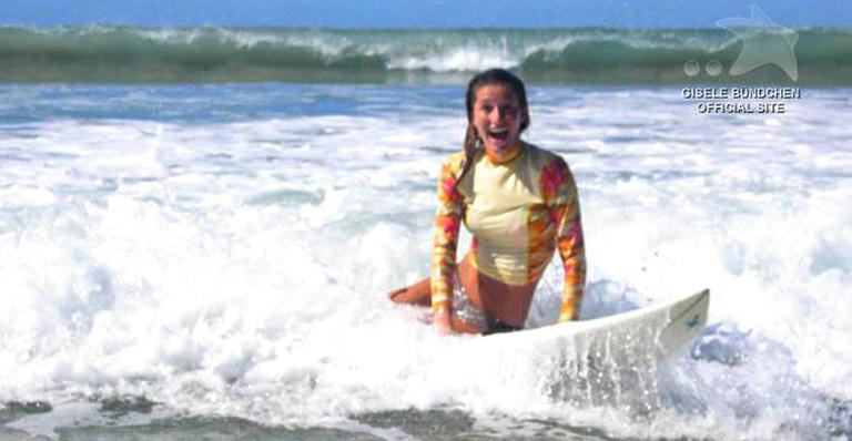 A surfista Gisele Bündchen