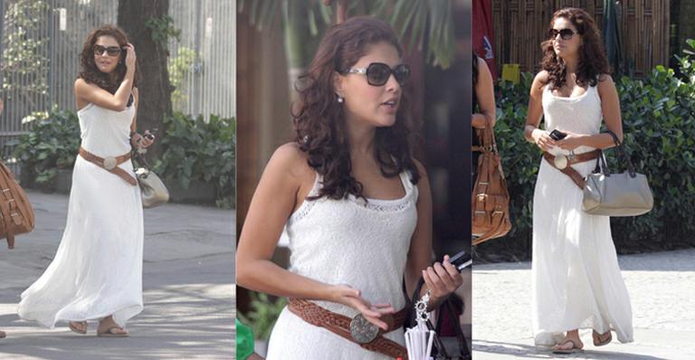 Fashion, Paloma Bernardi almoça no Rio