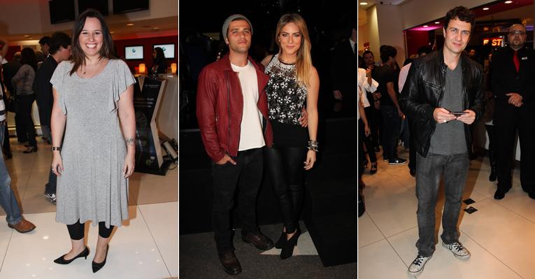 Famosos em evento de novo celular