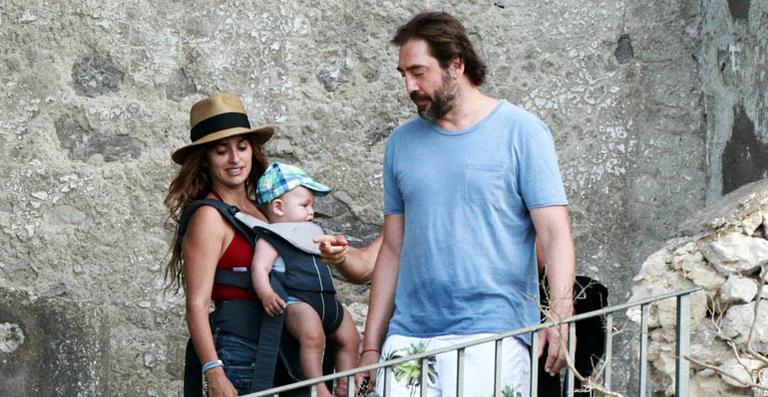 Javier, Cruz e Leo se divertem na Itália