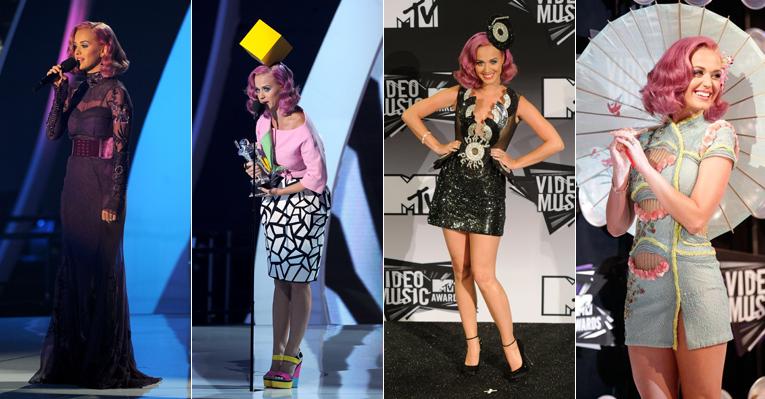 Os looks de Katy Perry em premiação