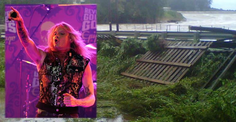 Roqueiro tem casa destruída pelo Irene