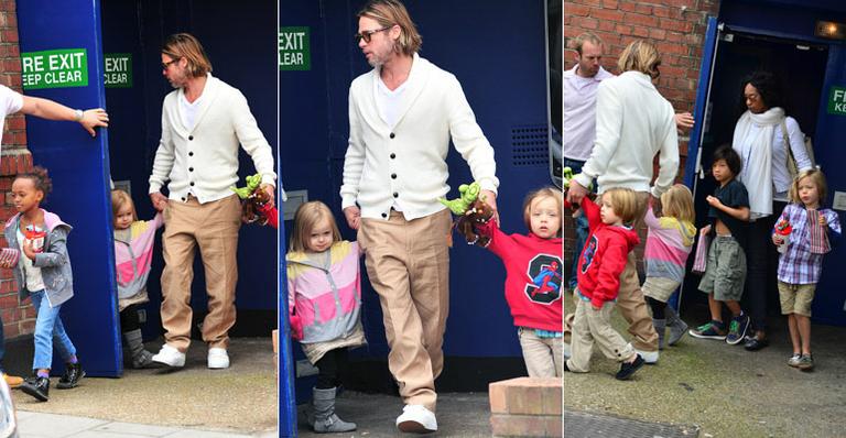 O momento pai do astro Brad Pitt
