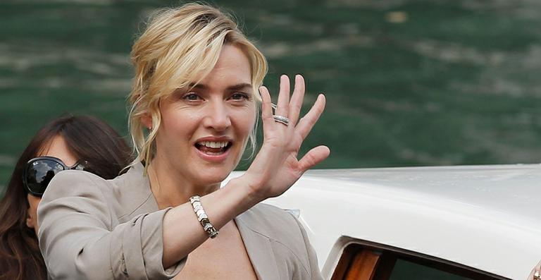 Winslet esbanja simpatia em Veneza