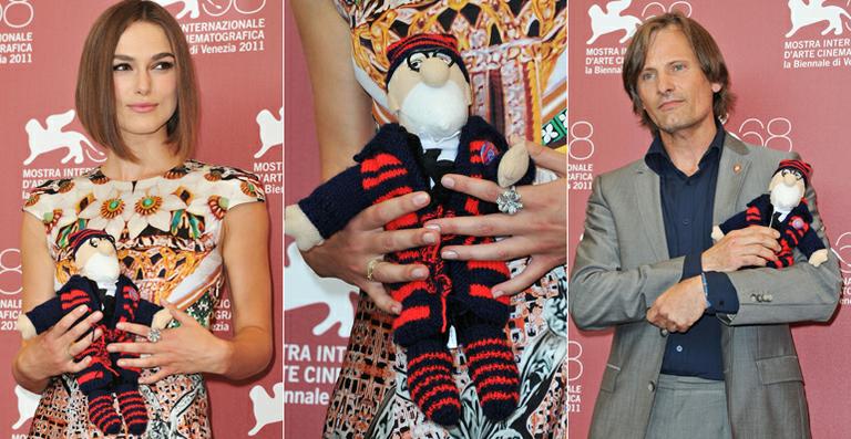 Keira e Viggo levam Freud a Veneza