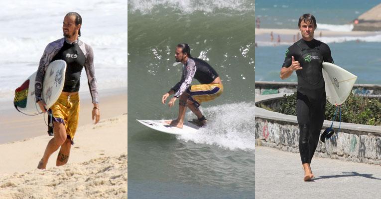 Paulinho e Kayky surfam no Rio