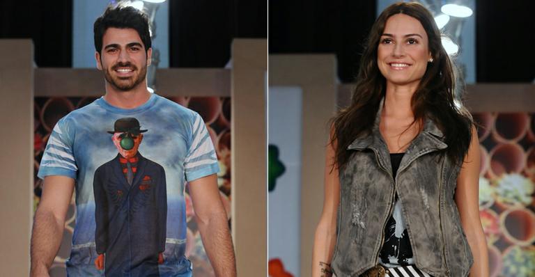Thaila e Rodrigão na passarela
