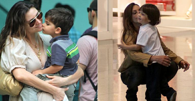 Carinhos das mamães com seus pequenos