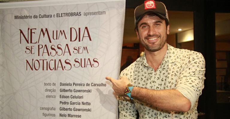 Eriberto Leão prestigia Celulari em peça