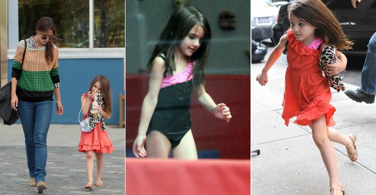 De salto, Suri Cruise vai à ginástica