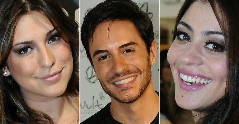 Famosos em evento de beleza em SP