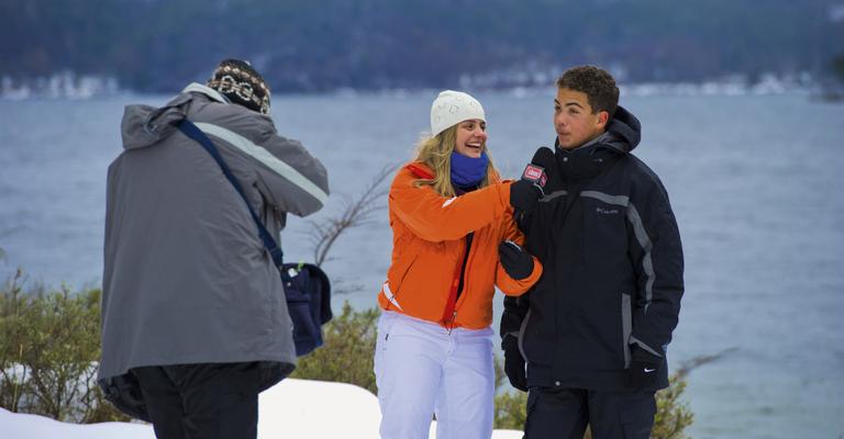 Milene Domingues e Ronald na TV CARAS