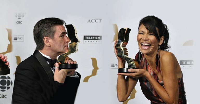 Os atores Tracy, Peter e Michelle