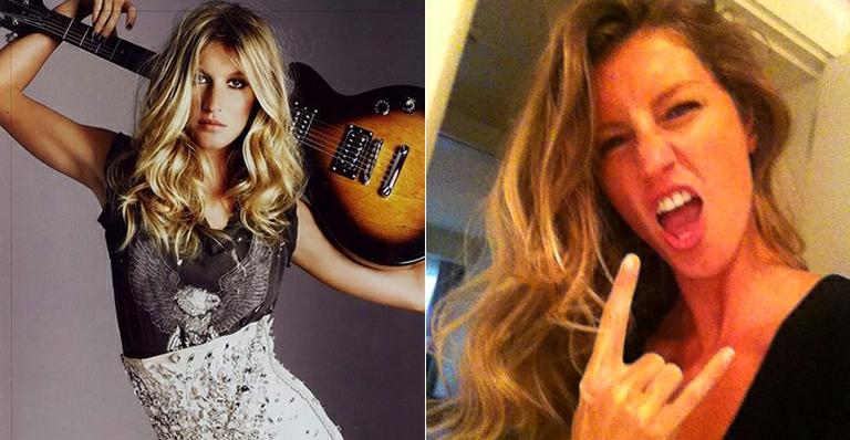 A roqueira Gisele Bündchen