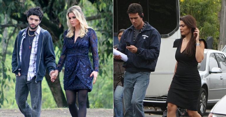 Flávia e Juliana gravam cenas no RJ