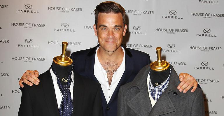 Robbie Williams lança coleção masculina
