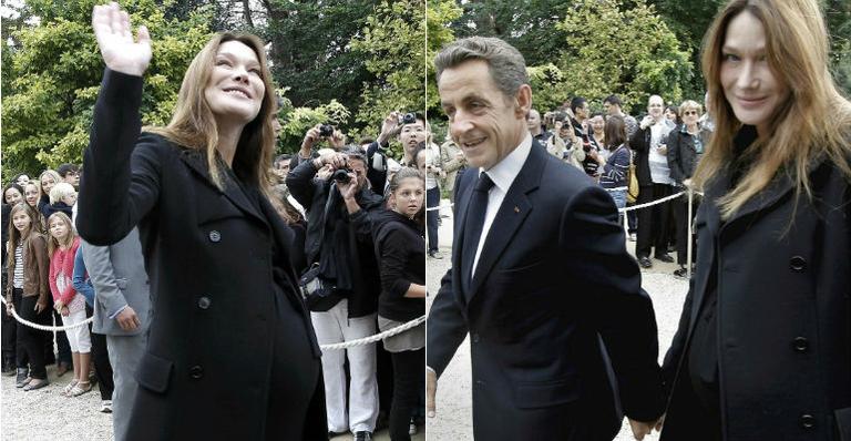 Carla Bruni já está na maternidade