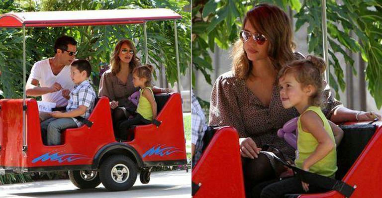 Jessica Alba: diversão em família