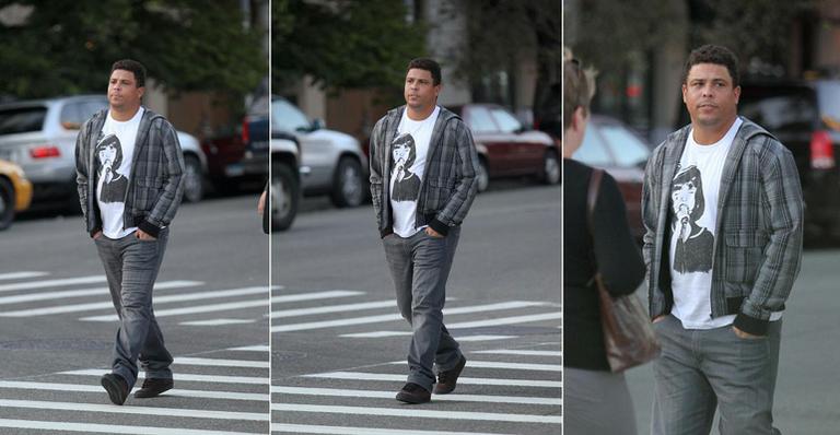 Ronaldo caminha por Nova York