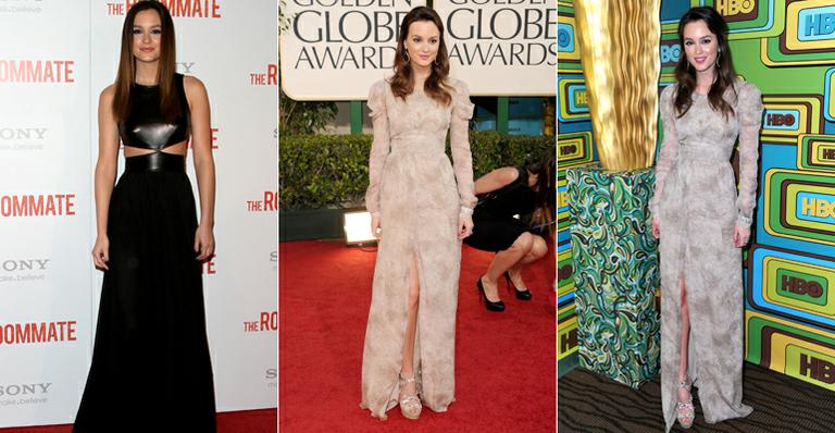 Os longos da atriz Leighton Meester