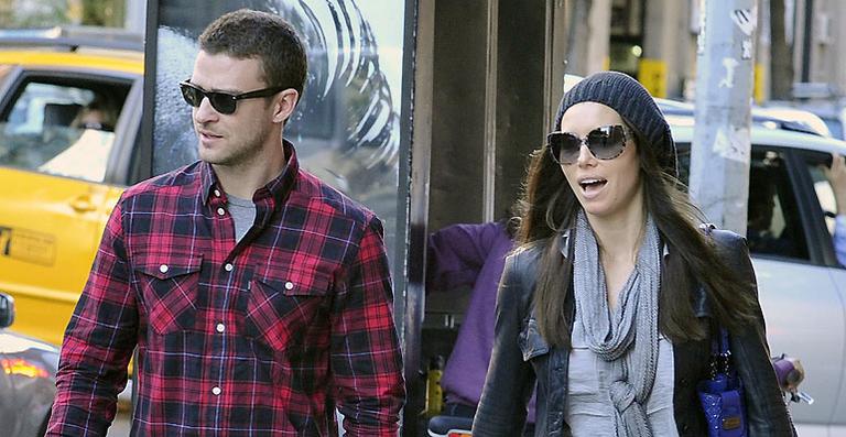 Timberlake e Jessica Biel, juntinhos em NY