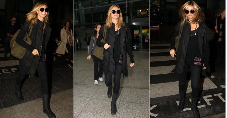 Heidi Klum desembarca em Londres