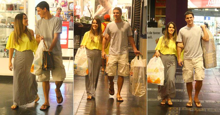 Diogo Boni e Fê Pontes: compras no Rio
