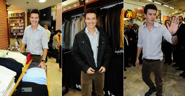 Rodrigo Faro chega para desfile em SP