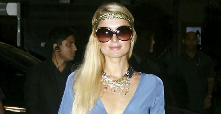 Paris Hilton: recepção calorosa na Índia