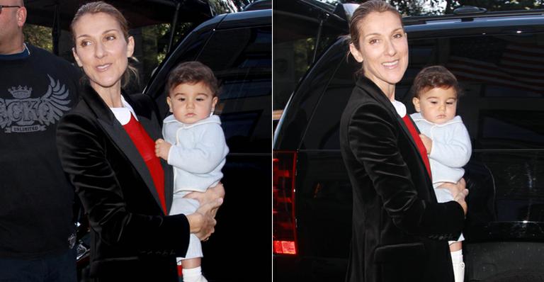 Celine Dion: passeio com os filhos